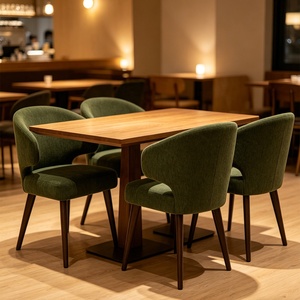 Elegante in velluto moderno poltrona in tessuto ristorante tavolo da pranzo poltrona per sala da pranzo <span class=keywords><strong>e</strong></span> cucina con oro accentato sedia da pranzo - Product Image 2