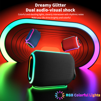 Altavoz Inalámbrico BT Portátil, Mini Subwoofer, Resistente al Agua, con Logotipo Personalizado de Fábrica, LED RGB de 5W