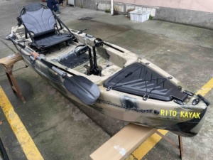 Chino bajo canoa de pesca catamarán profesional barato Plastique <span class=keywords><strong>Marius</strong></span> solo pie pedal kayak remo kayak para la venta - Product Image 6