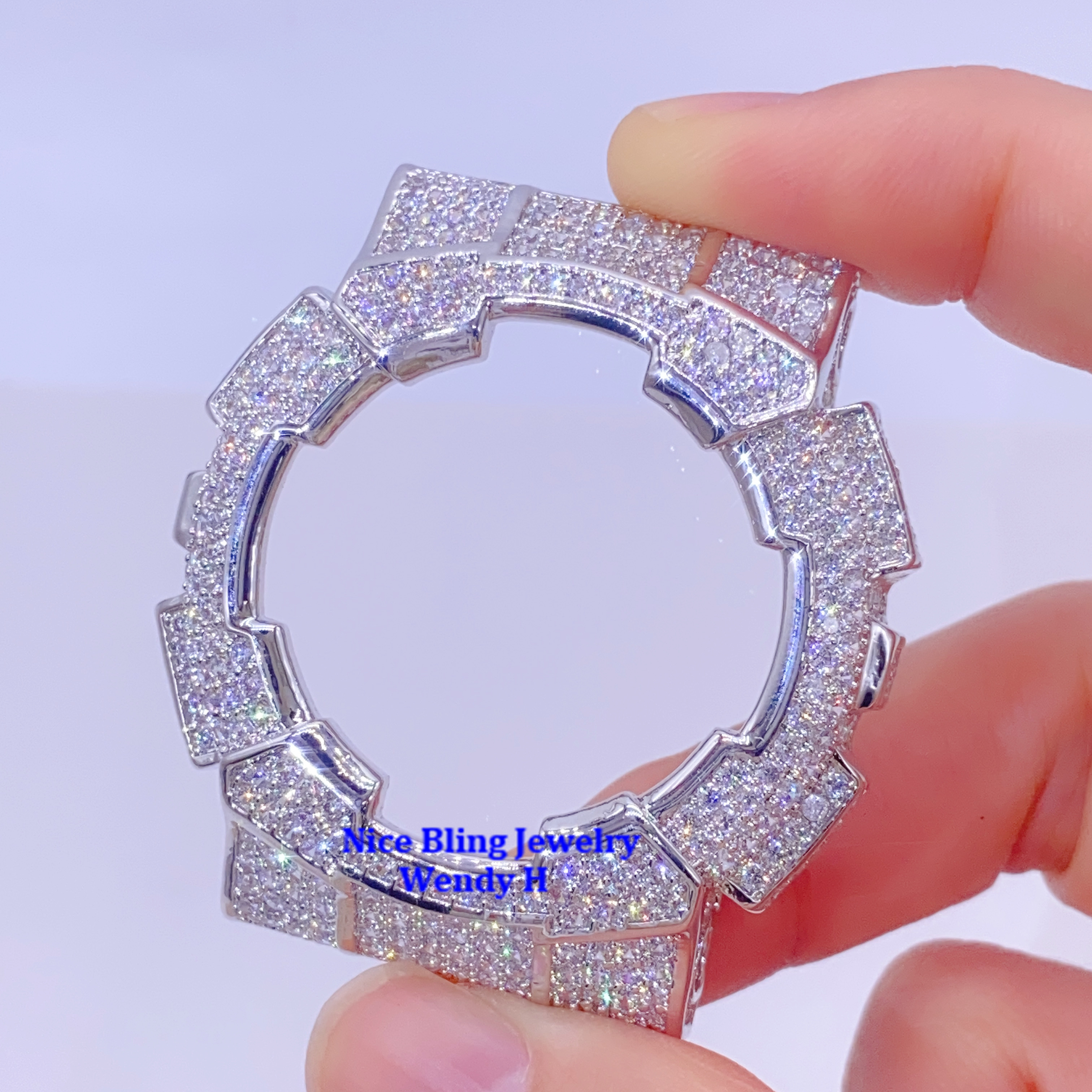 g shock moissanite face plate