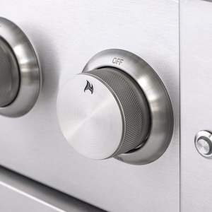 Quemador <span class=keywords><strong>de</strong></span> Alta Potencia para <span class=keywords><strong>Cocina</strong></span> Exterior Profesional, 2 Quemadores Ajustables, Quemador Lateral Moderno, Acero Inoxidable 304, Uso Comercial - Product Image 4