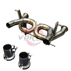 ท่อไอเสีย Vortex Titanium สำหรับ Lamborghini Aventador SVJ LP770-4 แบบท่อตรง ท่อคู่รูปตัว X  แบบดิบ  แบบ Catback - Product Image 3