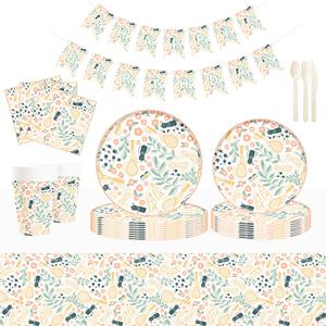 Juego de Platos de Papel con Diseño de Tenis DAMAI, Vajilla para Fiestas, Plato de Papel Desechable Estilo Tenis, Artículos para Fiestas Deportivas y Festividades - Product Image 3
