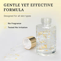Sérum pour le visage de soins de la peau de marque privée Sérum pour le visage hydratant, raffermissant et éclaircissant pour la peau Sérum en or 24 carats