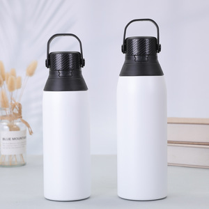 Customize Logo 500ml 750ml Double Wall 304 Stainless Steel <b>Flask</b> Vacuum Insulated Water <b>Bottle</b> With Handle For Sports - Product Image 5