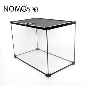 Nomoy rettile <span class=keywords><strong>per</strong></span> animali domestici terrario di vetro a schermo intero <span class=keywords><strong>per</strong></span> barbuto drago leopardo geco lucertola rana paguro YL-07 20*20*16cm - Product Image 5