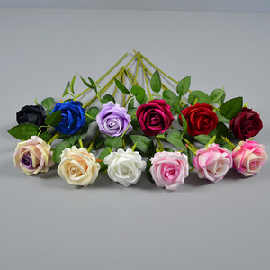 Rosa Artificial Hecha a Mano en Oferta, Rosa Blanca de Tacto Real con Tallo Largo de Seda y Terciopelo para Decoración de Bodas, Acción de Gracias y Graduaciones - Product Image 4