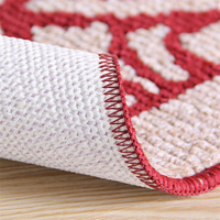 Non Slip Tufted Plain Indoor Door Mat Absorbent Washable Low Profile PET Friendly Large Size Carpet Rugs for Entryway