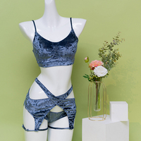Maillot de sport Sexy en velours sarcelle pour femmes, vêtements d'entraînement, de gymnastique, de remise en forme des fesses, de danse, prêt à être expédié