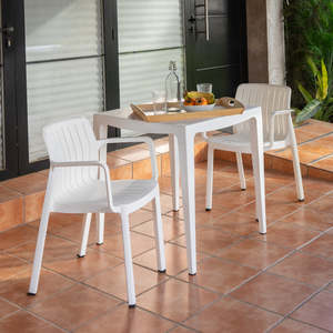 Set di 4 Sedie Lea, Disponibili in 3 Colori, Design Moderno ed Ergonomico, Sedia da Esterno Moderna - Product Image 1