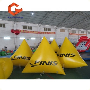 <span class=keywords><strong>Bouée</strong></span> de <span class=keywords><strong>triathlon</strong></span> gonflable / Bouées gonflables de forme triangulaire / <span class=keywords><strong>Bouée</strong></span> aquatique gonflable pour la publicité - Product Image 1