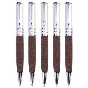 Stylo à bille promotionnel en laiton massif avec logo personnalisé, design sportif, pointe de 1,0 mm - Encre noire - Product Image 2