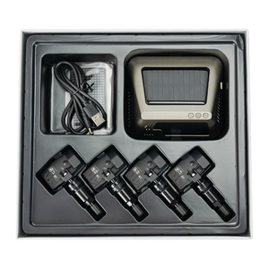 Được xây dựng trong năng lượng mặt trời hiển thị <span class=keywords><strong>TPMS</strong></span> cảm biến kỹ thuật số phổ Xe áp suất lốp hệ thống giám sát với 4 cảm biến và màn hình LCD hiển thị - Product Image 2