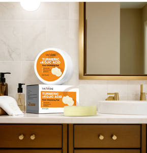 Almohadillas de Limpieza Facial Personalizadas de Marca Propia, Exfoliantes, Limpiador Facial, Almohadillas de Cúrcuma y Ácido Kójico, Almohadillas de Cúrcuma para la Limpieza Facial - Product Image 4