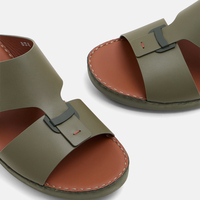 Sandales arabes en cuir de veau italien lisse de qualité supérieure SHIKOL, tongs pour hommes, élégance personnalisée, confort, vente en gros, usine de chaussures
