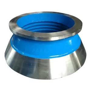 High Manganese Steel HP100 HP200 HP300 HP400 Cone Crusher Wear Spare Parts Mining Machine Bowl Liner Mantle Parts