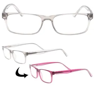 New design Ready stock Kids Acetate Frames glasses Change Color Acetate Eyewear for Children