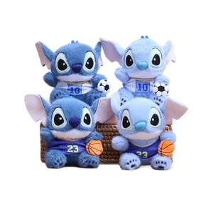 Portachiavi Peluche <span class=keywords><strong>Lilo</strong></span> & <span class=keywords><strong>Stitch</strong></span> a Forma <span class=keywords><strong>di</strong></span> Pallone da Calcio, Super Morbido con Imbottitura in Cotone PP, per Ragazzi 11-30cm - Product Image 5