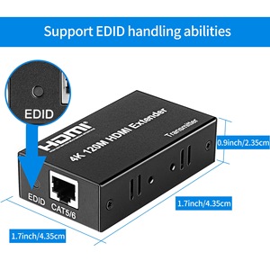 Receptor transmisor de vídeo extensor <span class=keywords><strong>HDMI</strong></span> 4K de 120m a través de un solo Cable <span class=keywords><strong>Ethernet</strong></span> Cat5e/6 para cámara, portátil, PC a Monitor de TV - Product Image 4