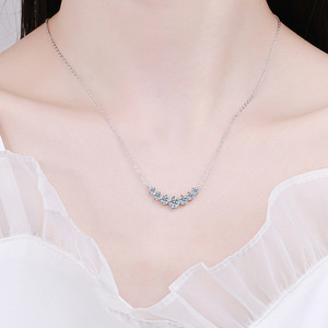Collar de Moissanita, Plata de Ley 925, Collar con Colgante de Moissanita con Certificado Gra - Product Image 3