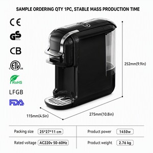 เครื่องชงกาแฟเอสเพรสโซแบบหลายหัวชง 19 บาร์ ชงได้ทั้งกาแฟร้อนและเย็น ใช้ได้กับ Kcup, NS, <span class=keywords><strong>Dolce</strong></span> <span class=keywords><strong>Gusto</strong></span>, ESE Pod และกาแฟบด - Product Image 2