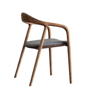 <span class=keywords><strong>Chaise</strong></span> de <span class=keywords><strong>salle</strong></span> <span class=keywords><strong>à</strong></span> <span class=keywords><strong>manger</strong></span> personnalisée style occidental JP <span class=keywords><strong>en</strong></span> <span class=keywords><strong>cuir</strong></span> et bois massif avec accoudoir Kennedy pour restaurant - Product Image 4