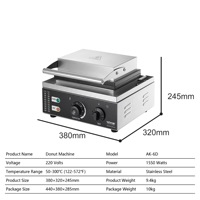 Machine à gaufres et à beignets de comptoir professionnelle au prix d'usine, haute efficacité pour la production en série, 1550W