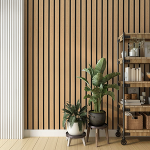 Panneau mural acoustique en bois d'intérieur avec absorption acoustique hautement efficace, installation facile en DIY, design 3D pour utilisation en villa - Product Image 1
