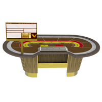 Table de jeu de casino personnalisée YH 96 pouces avec éclairage LED, table de baccarat et de poker RFID, table de jeu de baccarat et de poker à vendre