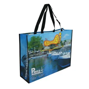 Customized Color Gift Make You Own Luxury Pp Non Woven Eco Shopping Full Colour Printed Shopping Bag