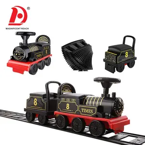 HUADA dioperasikan baterai Retro anak-anak, kereta berkendara ditunggu listrik anak-anak dengan jejak & cahaya & musik - Product Image 5