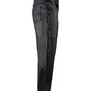 2025 cuir hommes noir moto sur pantalon SH1150 avec poches Style Jean Auto Racing Wear - Product Image 3