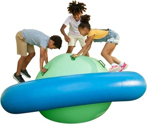 Columpio Inflable de 8 Pies, Juego Divertido al Aire Libre para Niños, Columpio con 6 Asas para Jugar y Girar, Juguete para el Patio Trasero de los Niños - Product Image 1