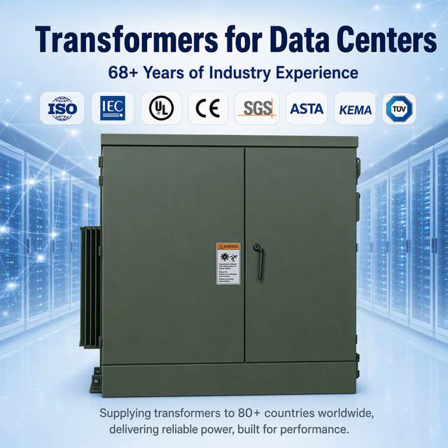 Pearl Electric Three Phase 500-5000 KVA Energy Efficient Power Transformer 400-480V Step Up/Down Data Center Pad Mounted