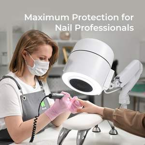 Ensemble de pédicure et de manucure 4BLANC MAESTRO PRO blanc authentique, station de protection ultime avec puissant collecteur de poussière - Product Image 1