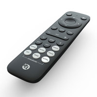 Télécommande universelle RCT1024 OEM personnalisée pour boîtier TV avec fonction vocale, 24 boutons, code fixe, piles AA, portée 10m