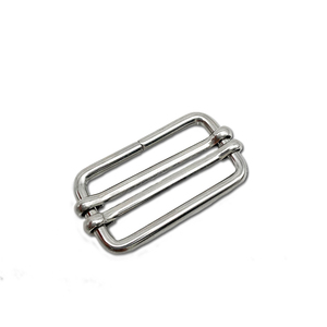 उच्च गुणवत्ता वाले स्टेनलेस स्टील 304 डबल ग्लाइड स्लाइडर बकसुआ धातु समायोजन अकवार सीट बेल्ट लगा लो बद्धी का समायोजन बकसुआ - Product Image 1