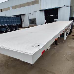 Semi-remorque plateau neuve à <span class=keywords><strong>prix</strong></span> d'usine, 3 essieux, 20 pieds, 40 pieds, pour <span class=keywords><strong>transport</strong></span> de conteneurs, avec verrous de conteneur - Product Image 5