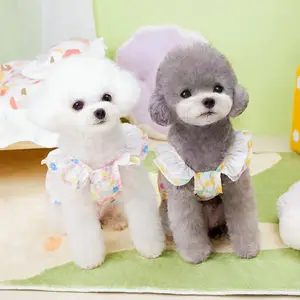 ファッション犬服フラワードレス子犬スカート犬サマードレス