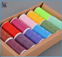 Hilo de coser de poliéster para el hogar, conjunto de hilos de costura coloridos, 100, 40/2 yardas, 200