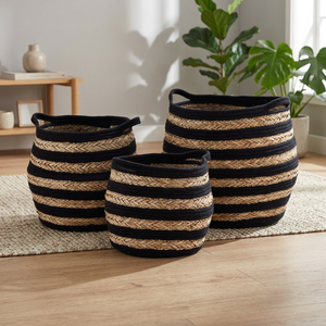 Best Collection Eco-Friendly Minimalist Seagrass <b>Storage</b> Organizer Basket Multifunction Design Wholesale Price for Home - Product Image 2