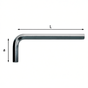 Hex Key 280mm Length L Shape For <b>Precision</b> <b>Tools</b> - Product Image 2