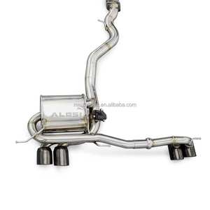 Pour BMW 130i <span class=keywords><strong>E87</strong></span> N54 3.0 2004-2011 Système d'échappement de course automobile avec soupape de silencieux, tuyau de course et contrôleur à quatre pointes acérées - Product Image 6