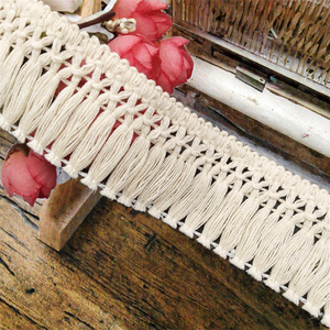 Borlas de Algodón 100% de 4 cm, Encaje de 1.5 Pulgadas, Flecos para Cortinas y Teléfonos Móviles - Nueva Colección de Flyer - Product Image 3