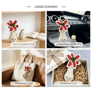 Muñeco de Ajo de Ganchillo Hecho a Mano KIVA, Adorno de Brócoli de Hilo Curativo, Regalo Creativo y Divertido - Product Image 5