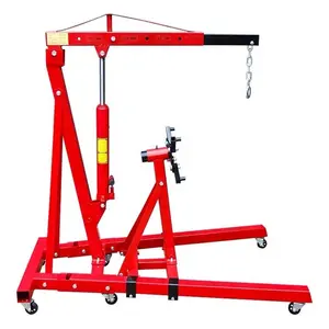 2 Ton Folding Shop Hoist Crane with 1500Lbs Engine Stand for Workshop