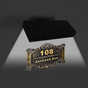 Lampes solaires d'extérieur pour numéros de maison, lumière solaire réglable pour plaque de signalisation d'adresse, lumière murale pour maison, <span class=keywords><strong>jardin</strong></span>, patio, cour - Product Image 5