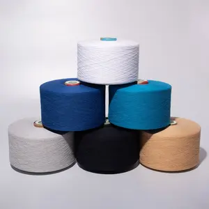 Factory Cheaper Ne30 Recycled Cotton Yarn OE Blend Thread Open End Knitting Yarn Cotton Yarn