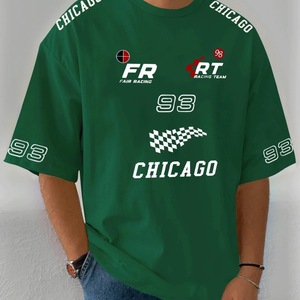 Camiseta de Manga Corta para Hombre, Casual, 100% Algodón, Tejido de Punto, Estilo Vintage Hell Star 1.1, Estampada, Corte Holgado, 260 Gramos - Product Image 5