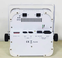 FEIYUEYUE Projecteur PAR LED sans fil RGBWAUV 6-en-1 à piles 12x18 Uplight, activé par le son, contrôle DMX512, IP20, pour scène